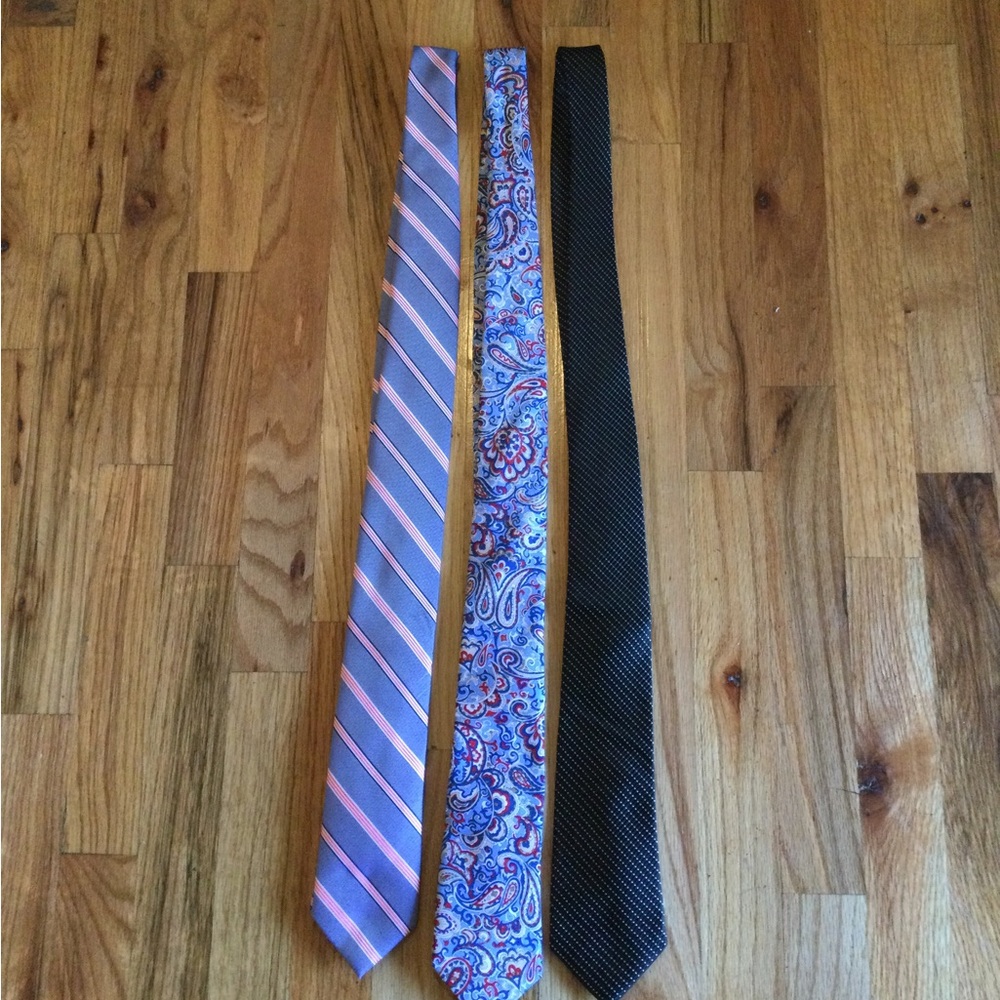 Three Designer Suit Ties